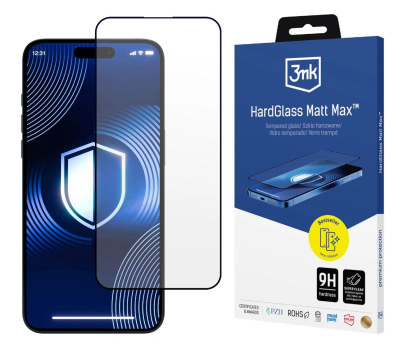 Szkło i folia ochronna 3MK HardGlass Matt Max do iPhone 15 5903108564236